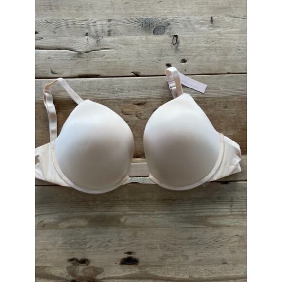 Victoria's Secret Marzipan Beige 36DD Bare Plunge Convertible Shine Bra VS - Picture 1 of 2